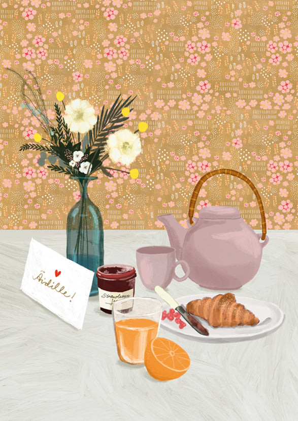 2-part card Johanna Ilander - Mother, table setting