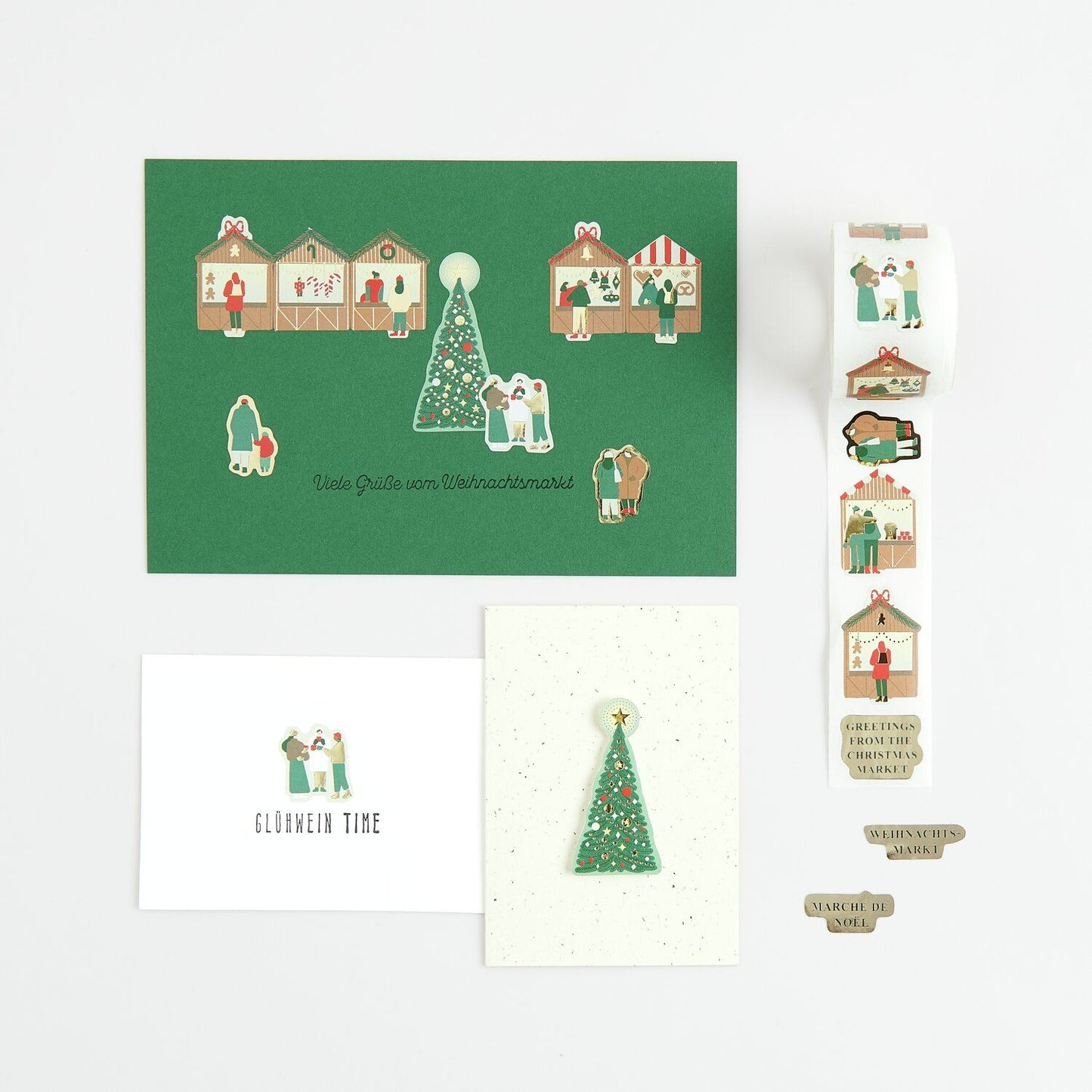 Sticker set Paper Poetry - Christmas Market