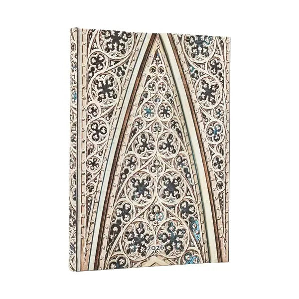Weekly diary 12 months 2026 Paperblanks - Vault of the Milan Cathedral, Midi
