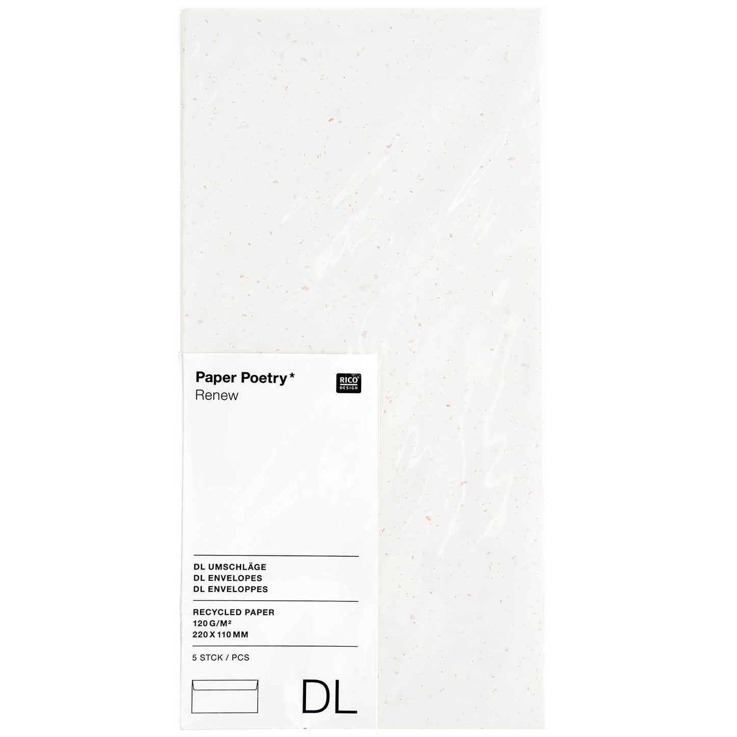 Envelope DL Rico Design - Chamois, 5pcs