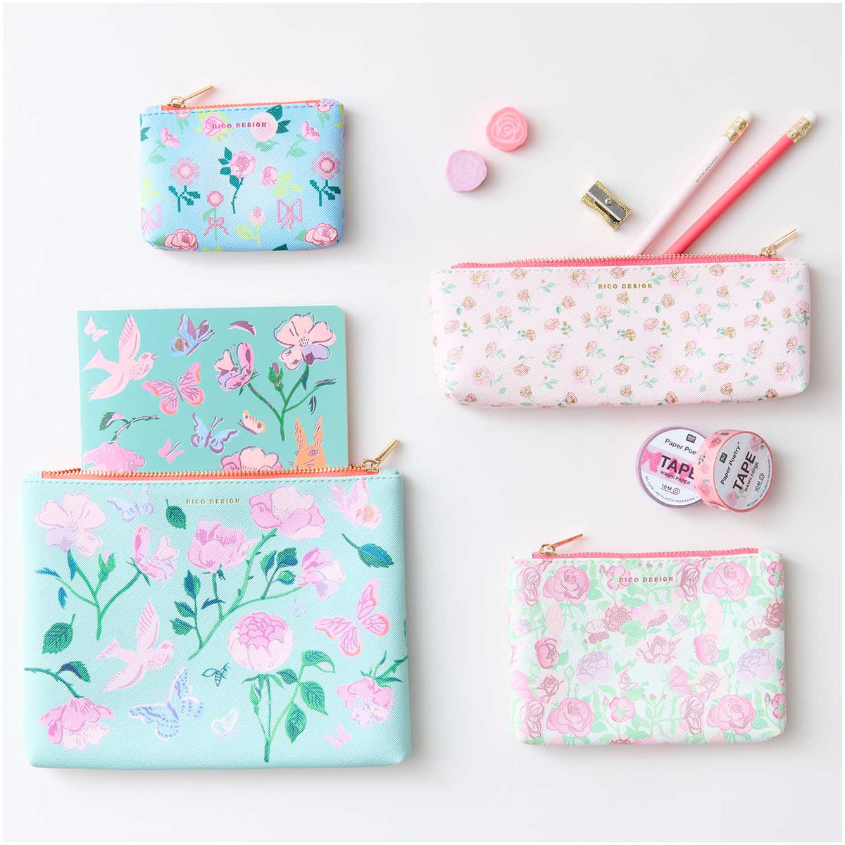 Pencil case Paper Poetry - La Vie en Rose