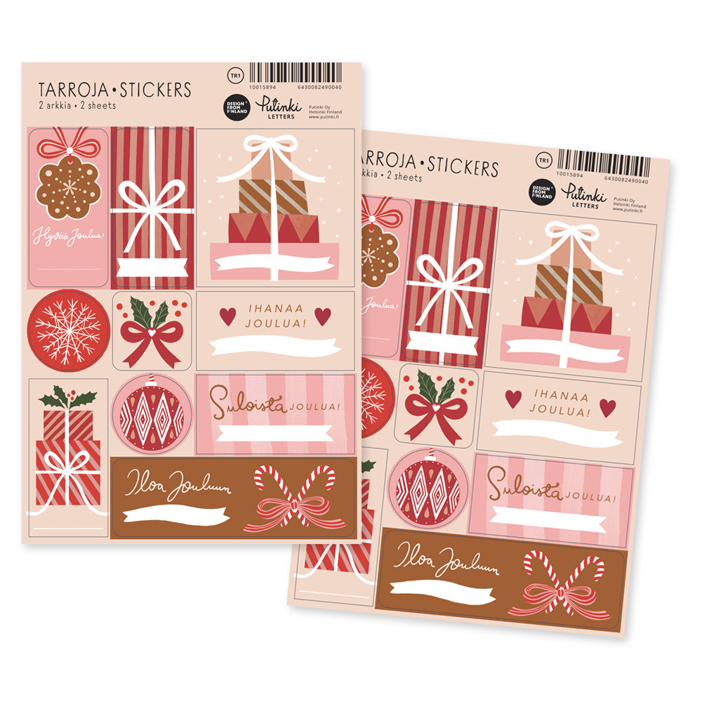Package labels Putinki Letters - Peppers and packages