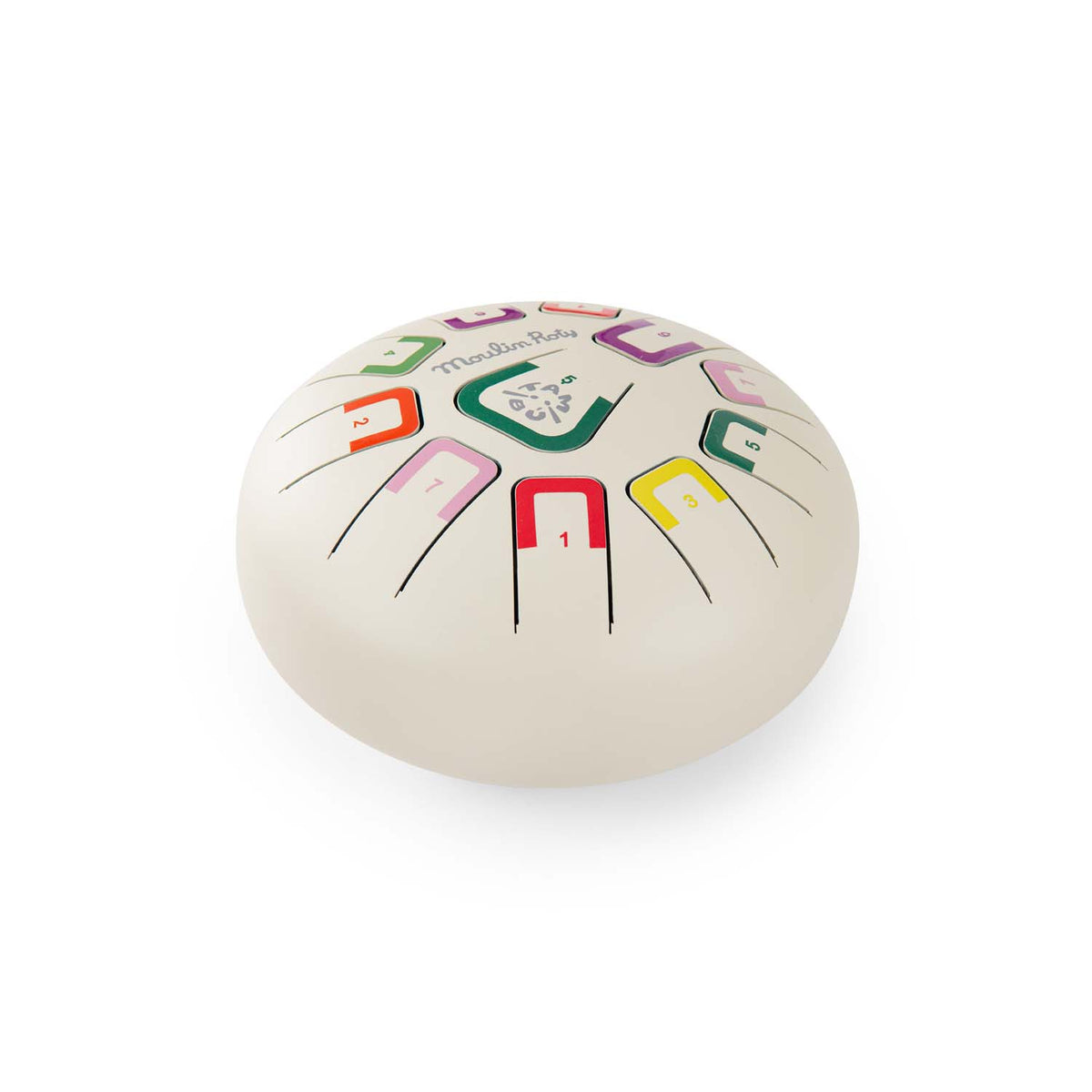 Moulin Roty tongue drum - white