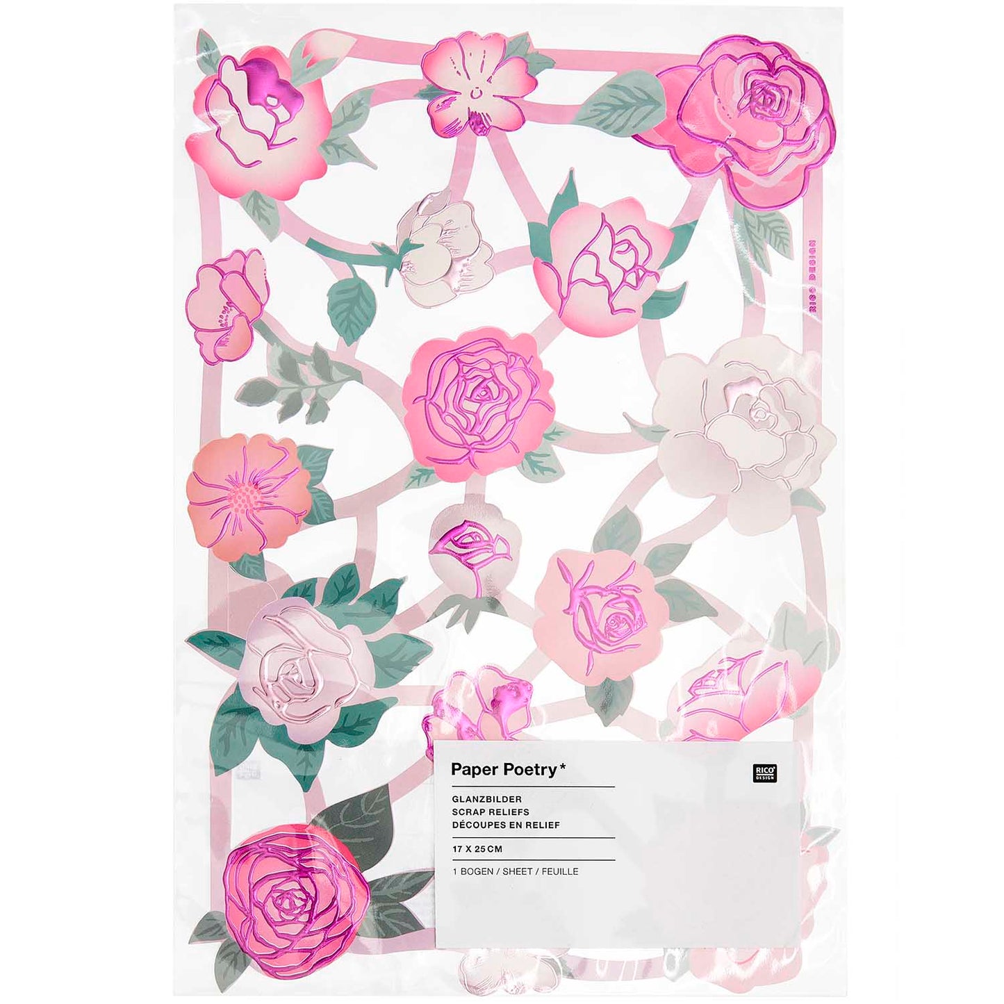 Paper die-cuts Paper Poetry - Rose