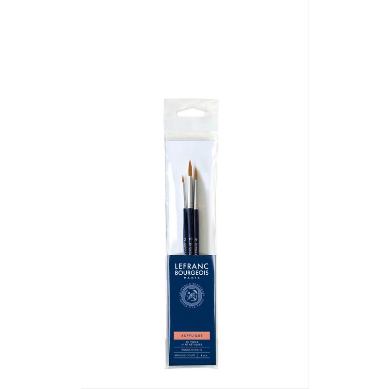 Brush set 3pcs round LB - Acrylic