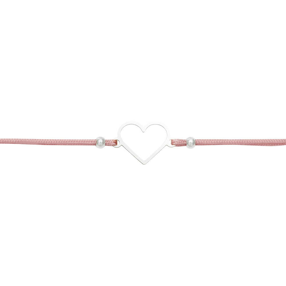 Bracelet HCA Be Happy - Heart, silver