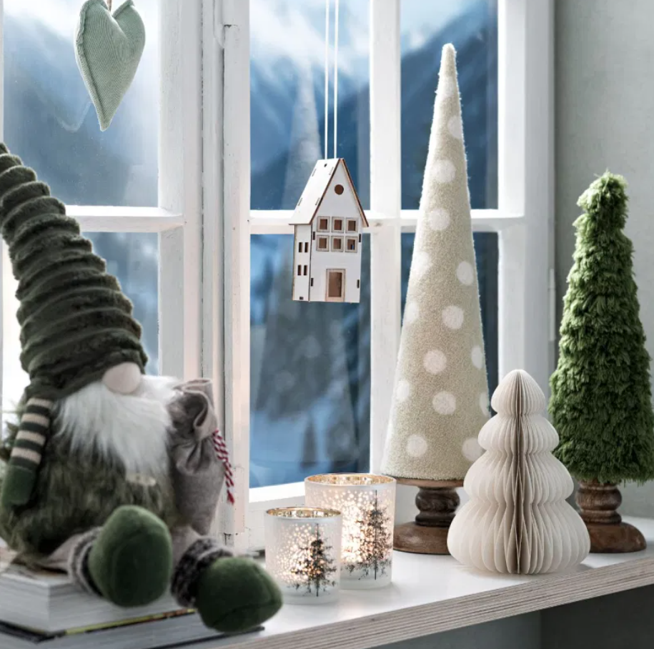 Christmas decoration Wurm - Honeycomb Christmas tree white, small