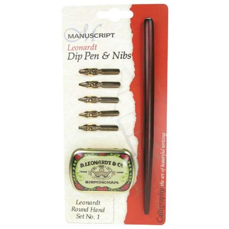 Fountain Pen and 5 Assorted Nibs Calligraphy - No 1