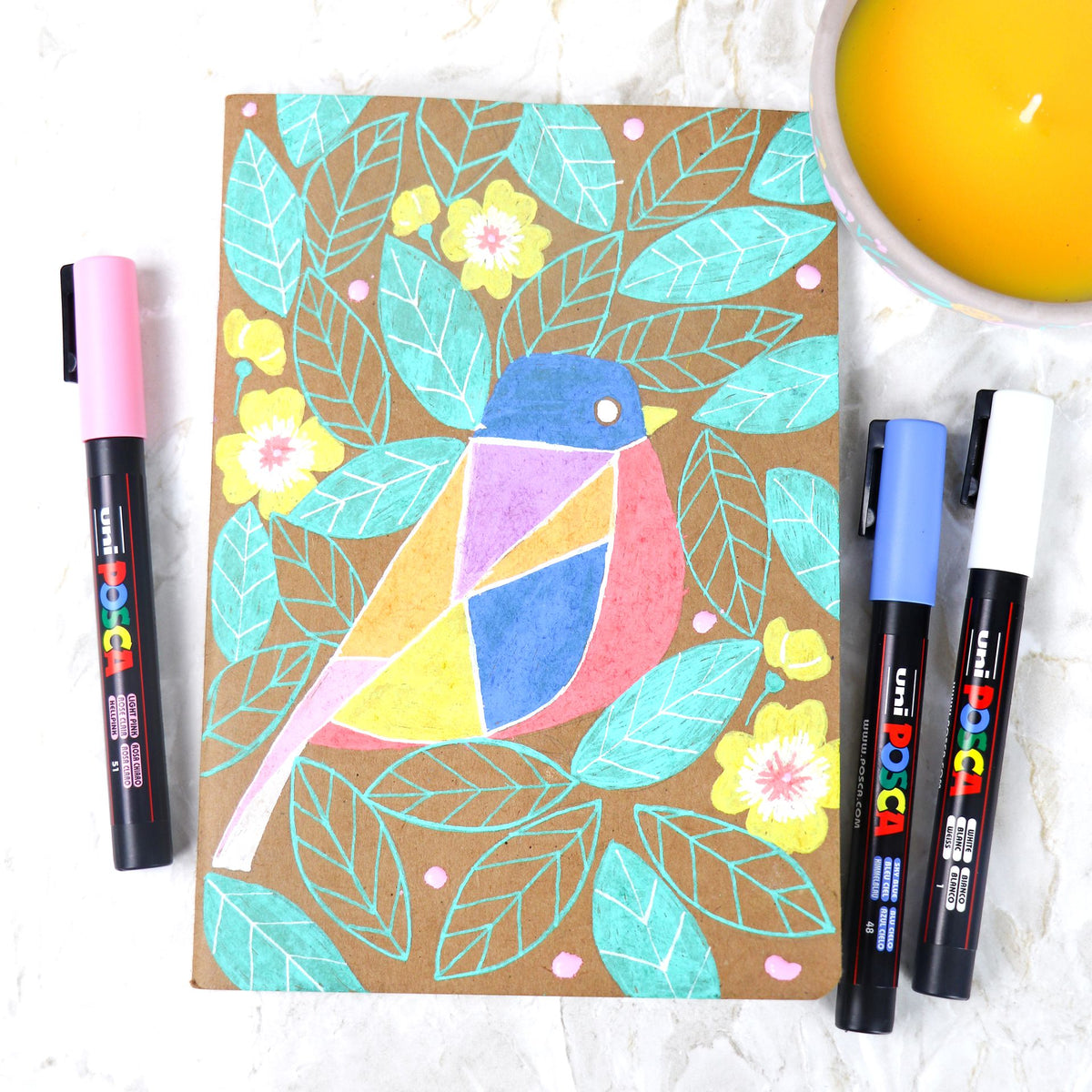 Maalitussit 8 kpl Posca PC-3M - Pastellivärit