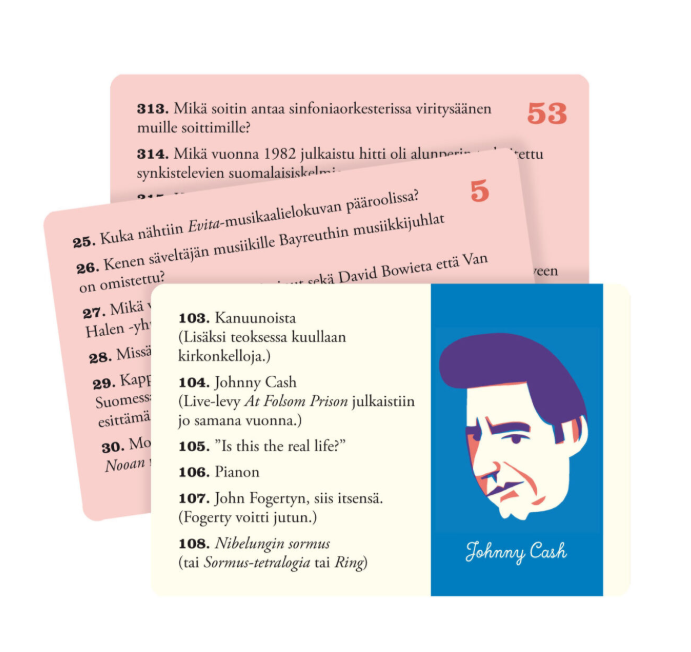 Question cards Kehvola - Music