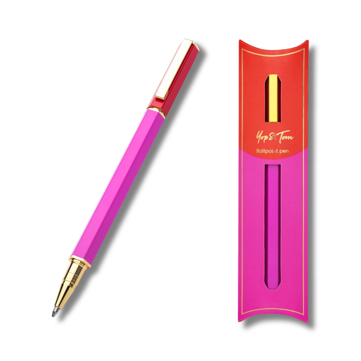 Ballpoint pen Yop & Tom - Red & Pink