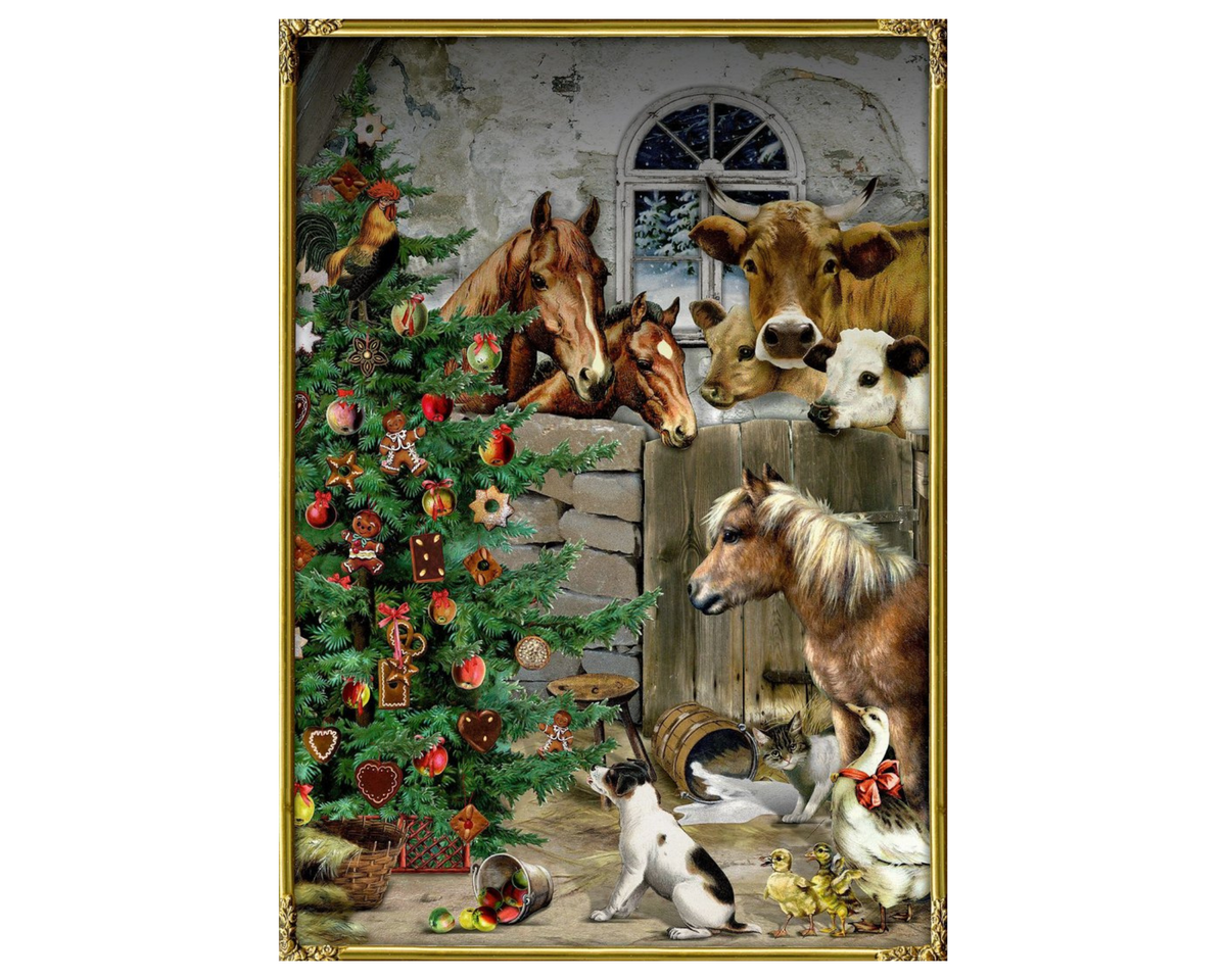 Christmas calendar A4 Coppenrath - Christmas night in the stable