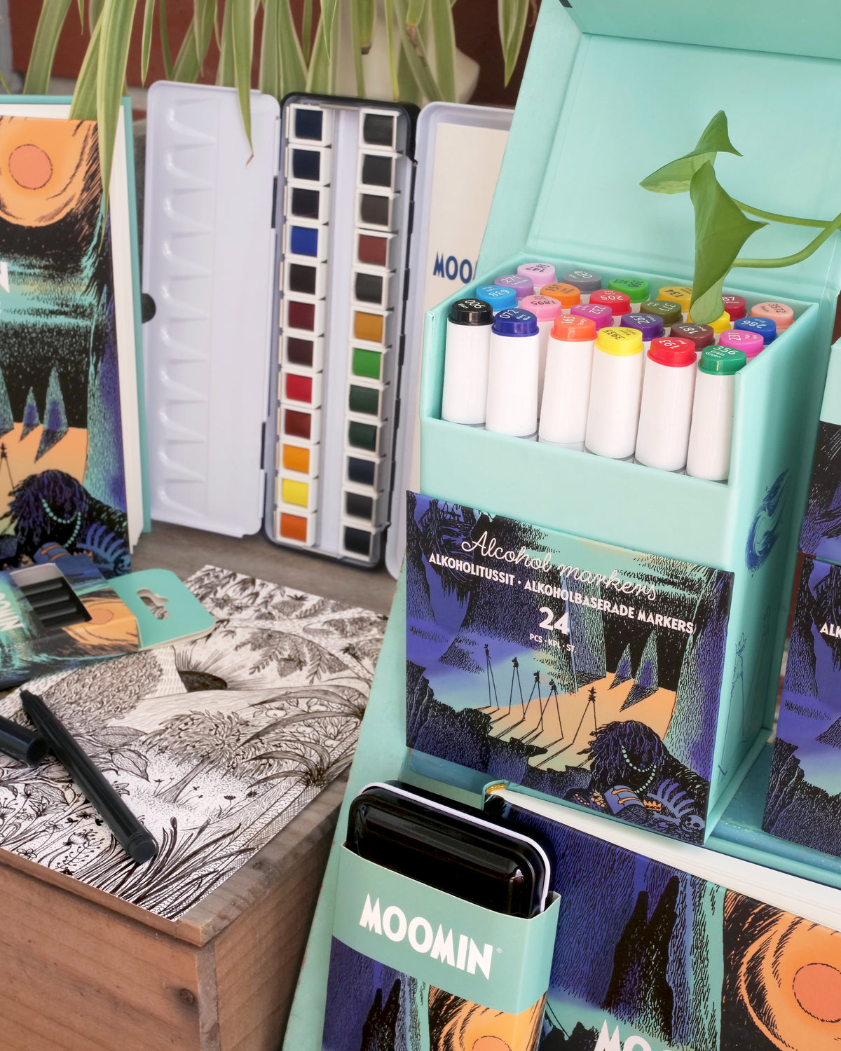 Alcohol Markers Moomin 24 pcs