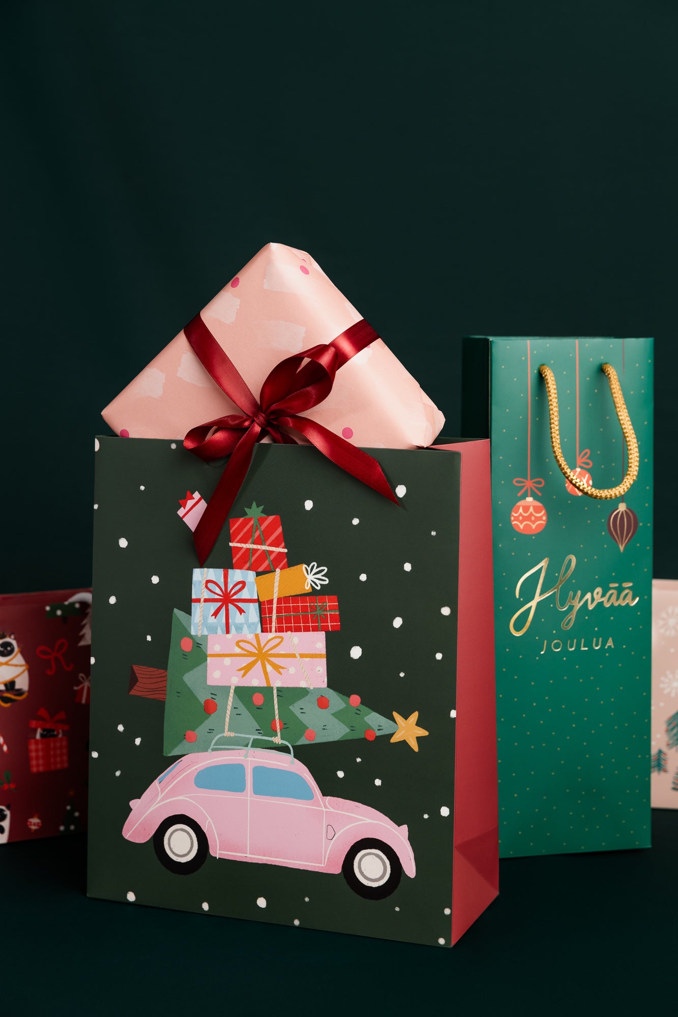 Gift bag Kaisu Sandberg - Christmas car L