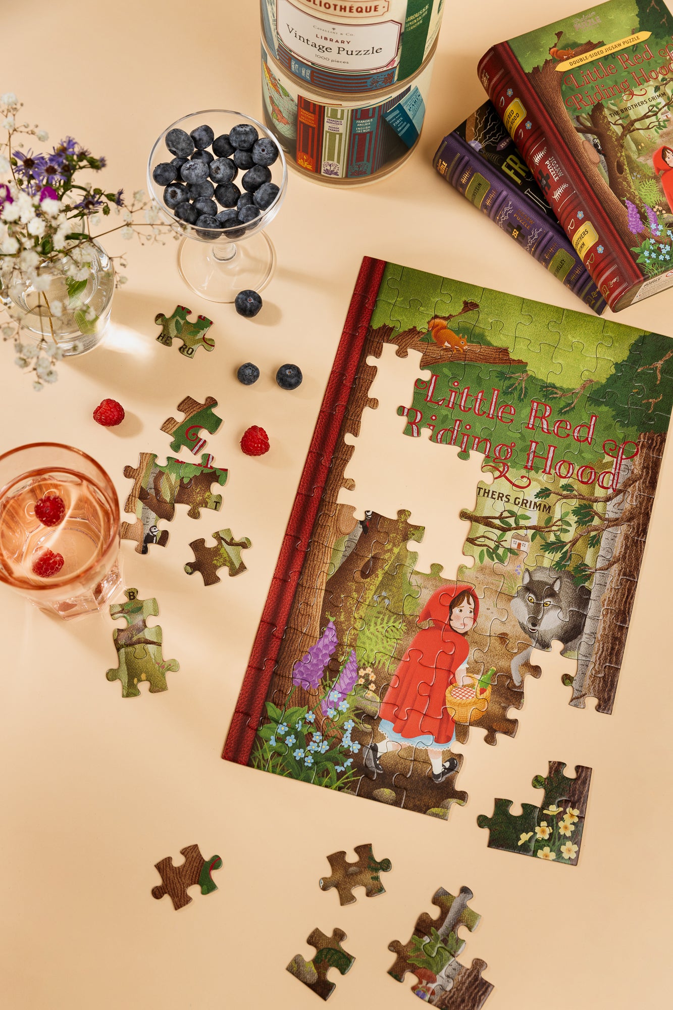 Palapeli 96 palaa Professor Puzzle - Little Red Riding Hood