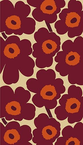 2-piece card Marimekko - Unikko terra