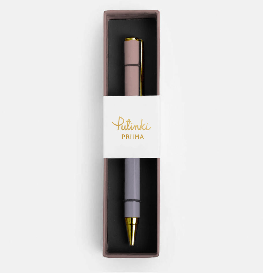 Ballpoint pen Putinki Design - Priima lilac/pink