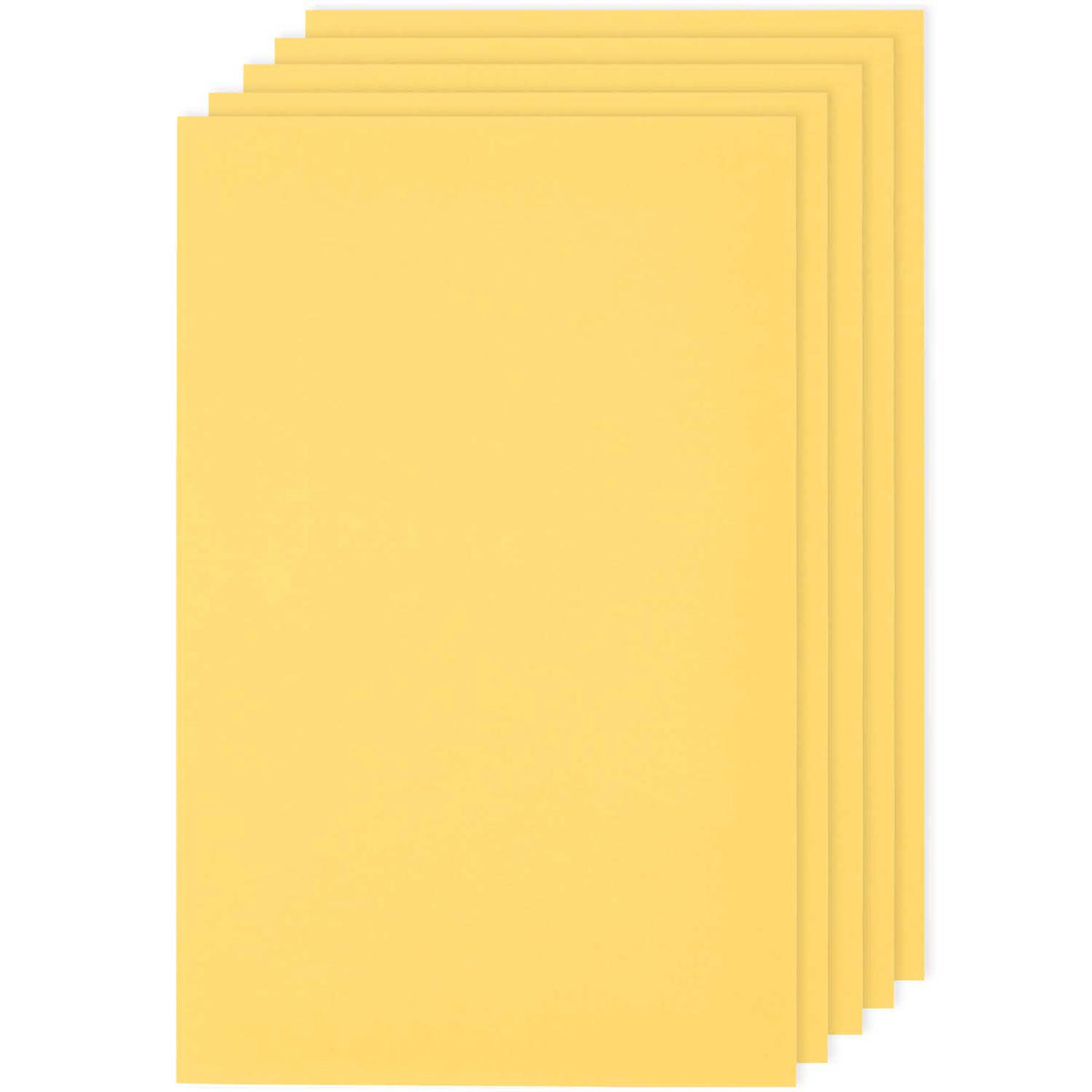 Cardboard A4 Rico Design - Yellow, 5pcs