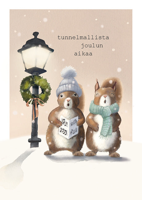 Christmas card Henna Adel - Squirrel choir