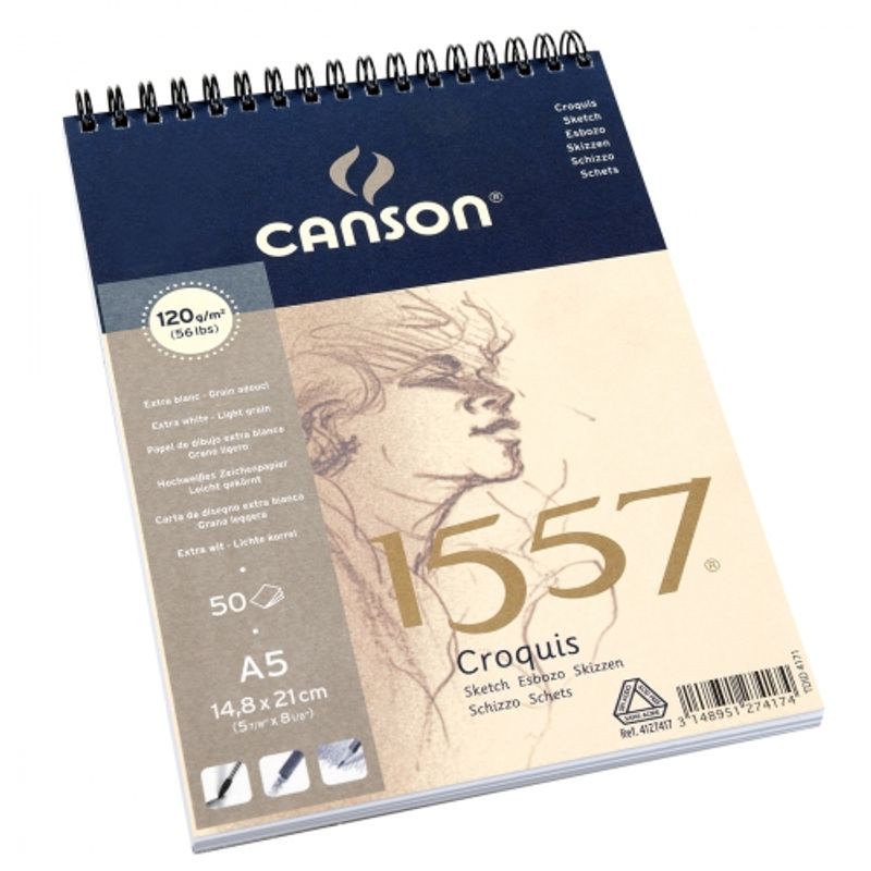 Sketch pad A5 120g Canson 1557 -Spiral