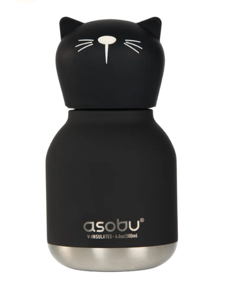 Juomapullo Asobu Mini Bestie 200 ml - Musta kissa