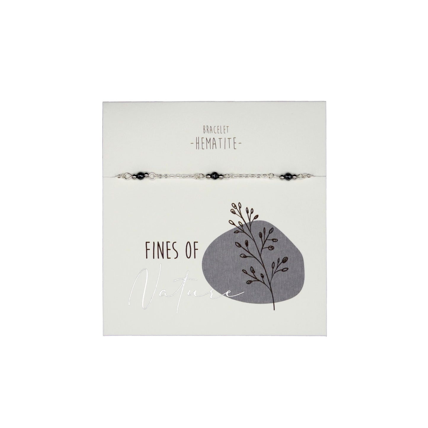 Bracelet HCA Fines of Nature - Hematite
