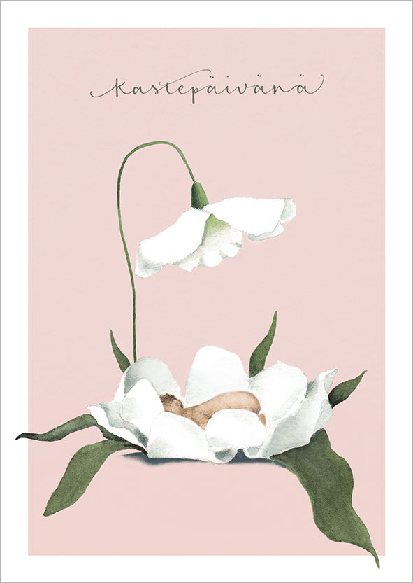 2-part card Henna Adel - On baptism day, pink