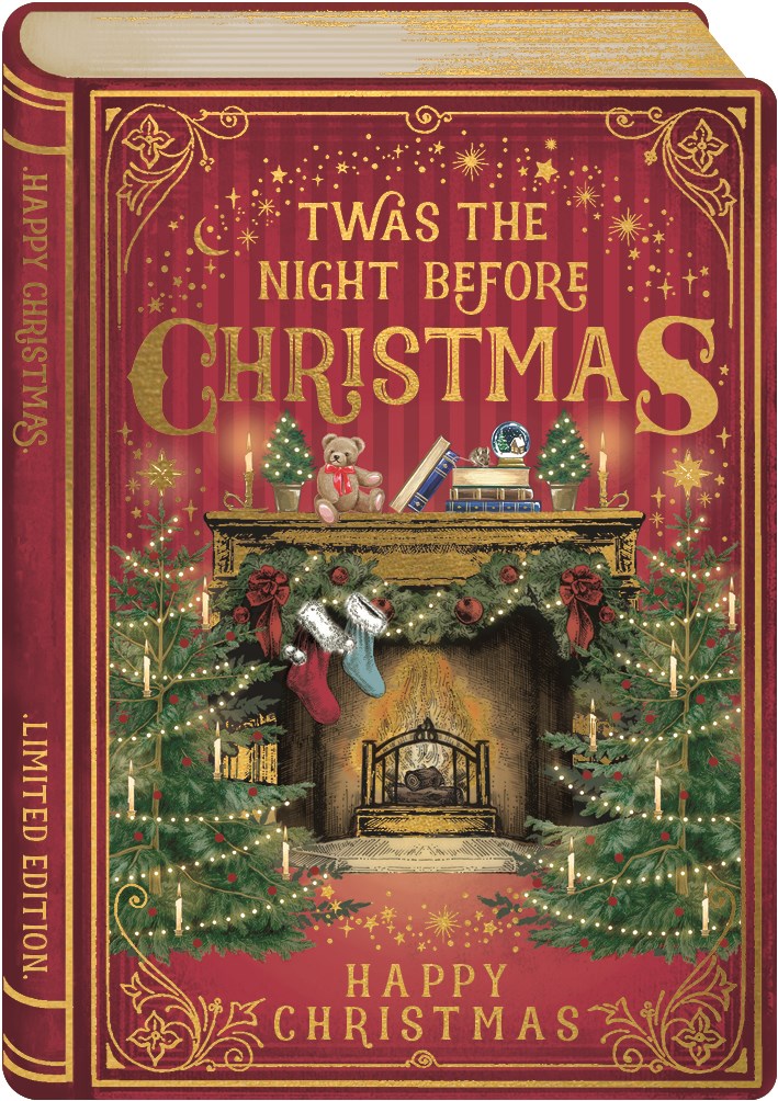 2-osainen joulukortti Storybook - The Night Before Christmas