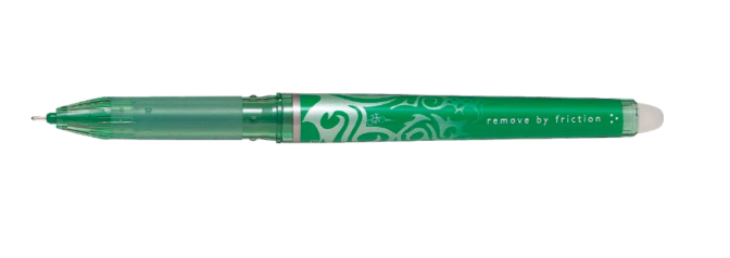 Pyyhittävä mustekynä Pilot - Frixion Point 0,5 green