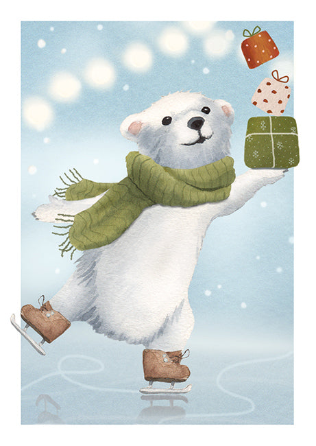 Christmas card Henna Adel - Polar bear