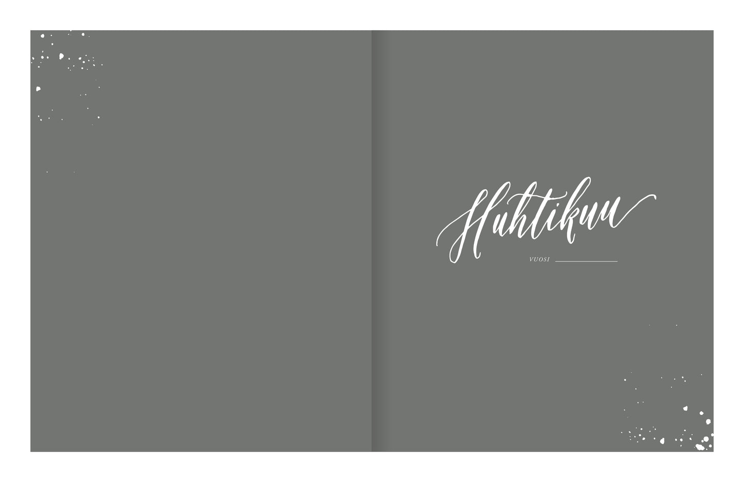 Budget diary Kalligrafiastudio - For a good day