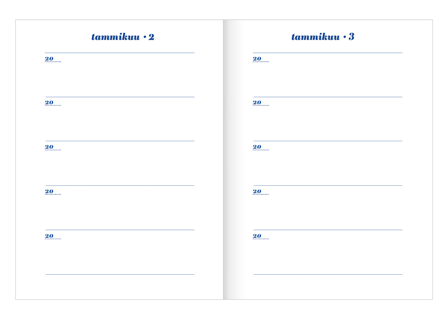 Five-year diary Putinki Design - Pilke