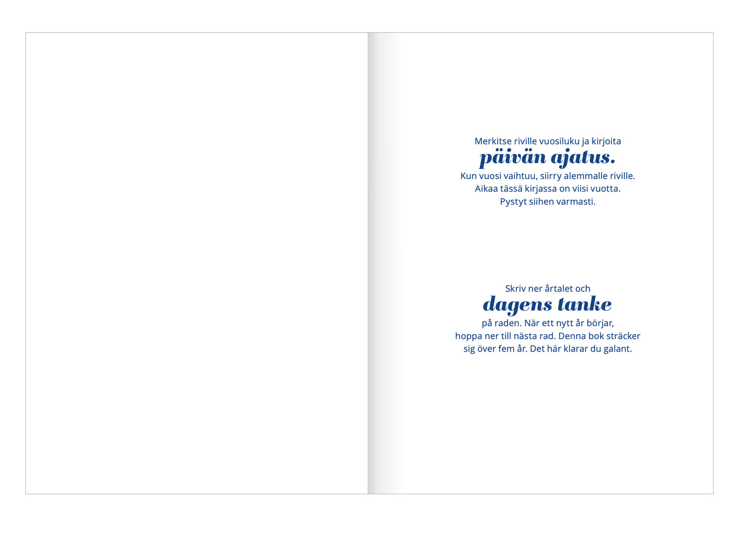Five-year diary Putinki Design - Pilke
