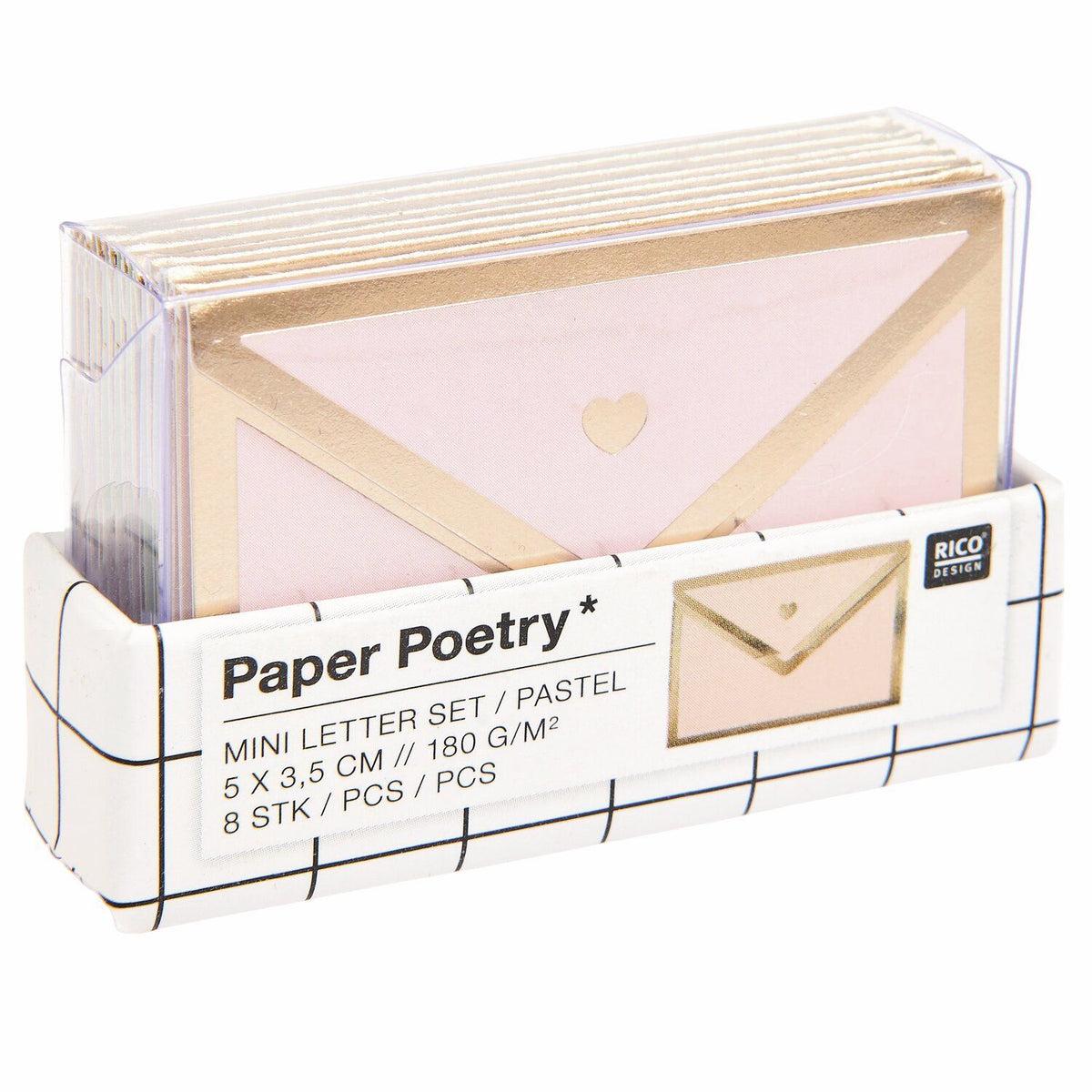Mini viestilappu Rico Paper Poetry - Pastel