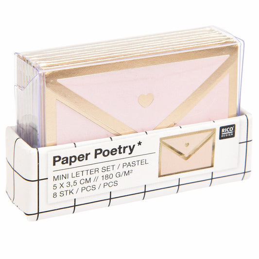 Mini viestilappu Rico Paper Poetry - Pastel
