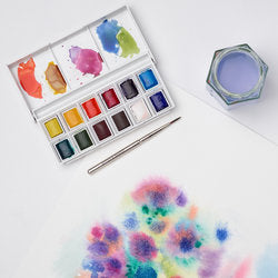 Watercolor assortment 12x1/2 pans WN Cotman