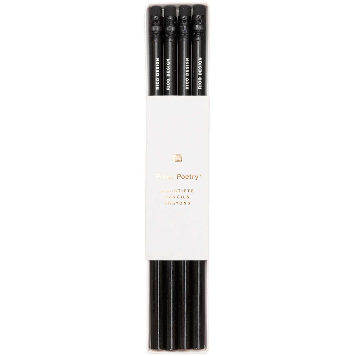 Pencils Paper Poetry - Black