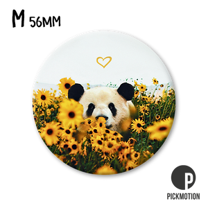 Magnet Pickmotion M - Panda and sunflowers