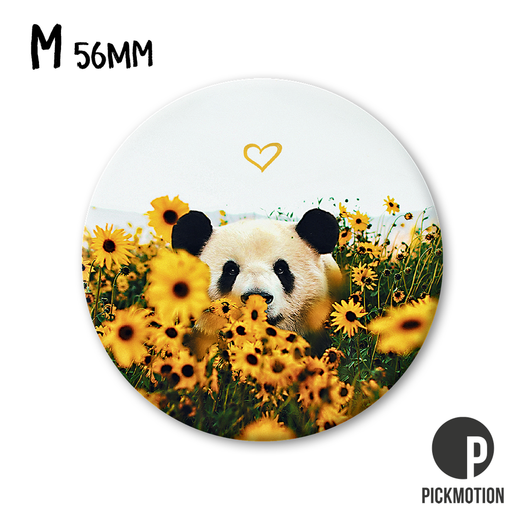 Magnet Pickmotion M - Panda and sunflowers