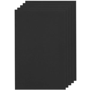Cardboard A4 Rico Design - Black, 5 pcs