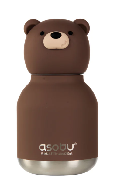 Asobu Mini Bestie Water Bottle 200 ml - Brown Bear