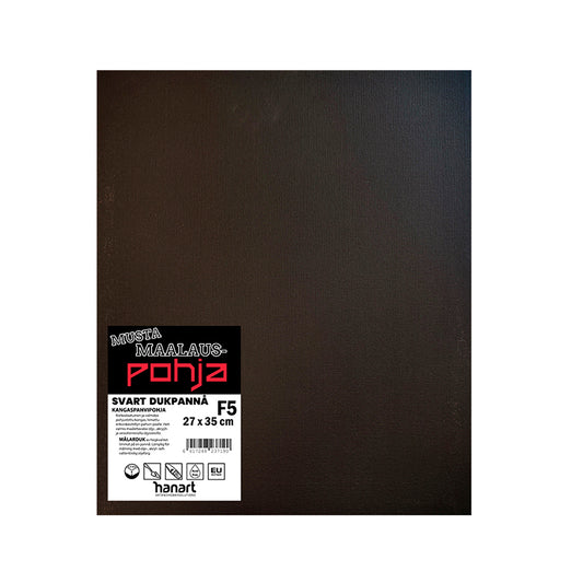 Kangaspahvipohja 27x35mm 250g Pohja -Musta