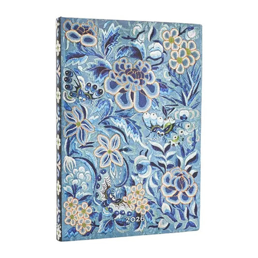 Viikkopäivyri 12kk 2026 Paperblanks - Blue Willow, Flexi Midi