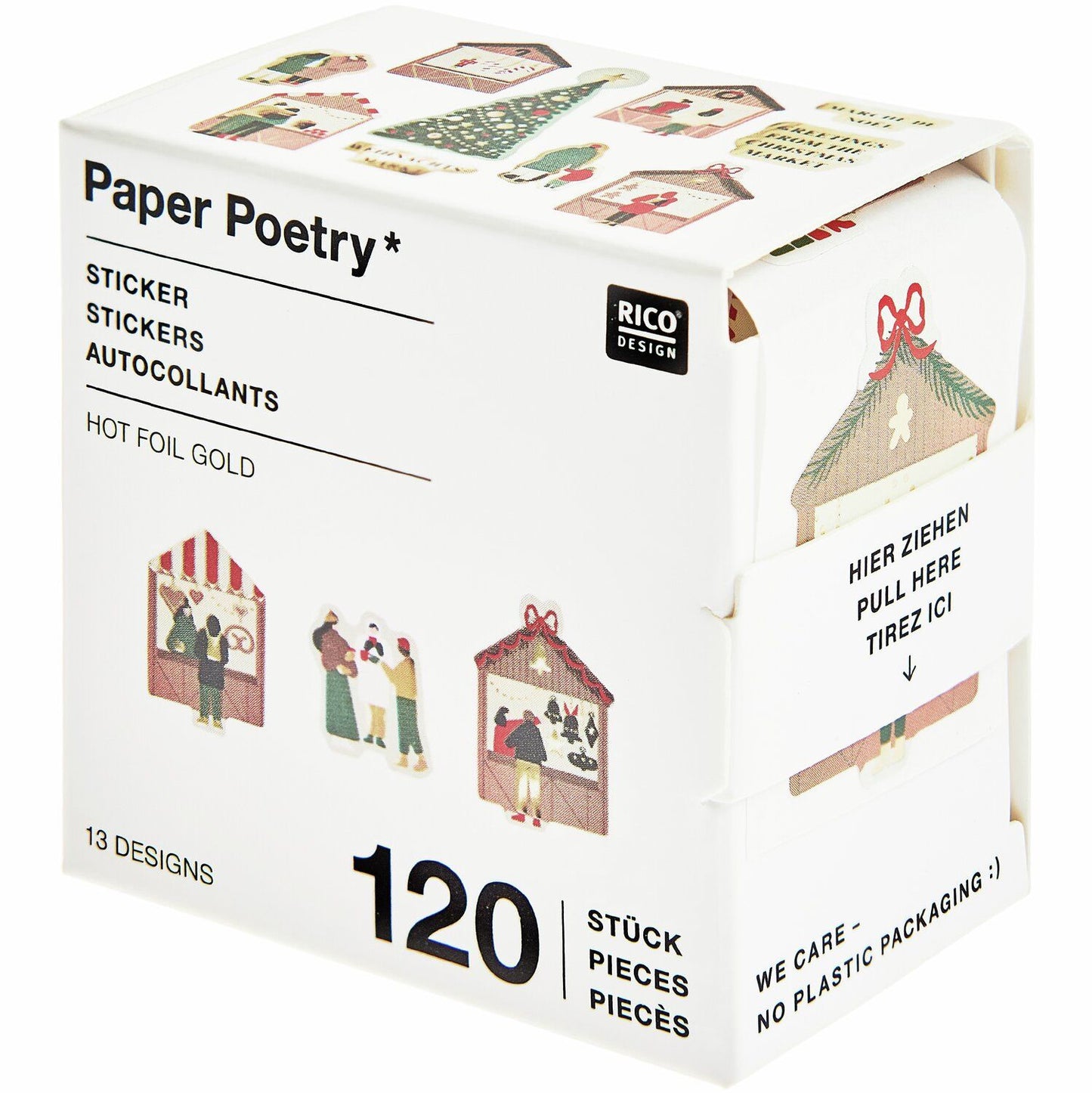 Sticker set Paper Poetry - Christmas Market