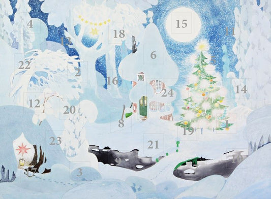 Christmas calendar A4 Moomin - Snow landscape