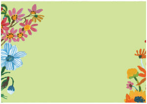 Stationery set Roger La Borde - Flower Field