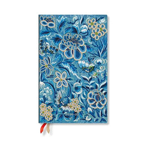 Academic Year Planner Maxi 2027 Paperblanks 18-Month - Blue Willow, vertical