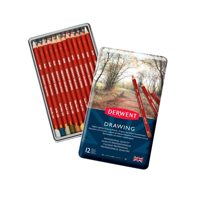 Drawing Pencils Assortment 12 pcs Derwent - Derwent Drawing