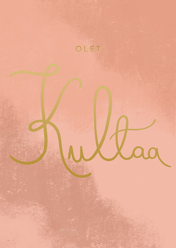 Postcard Putinki Letters - You are gold