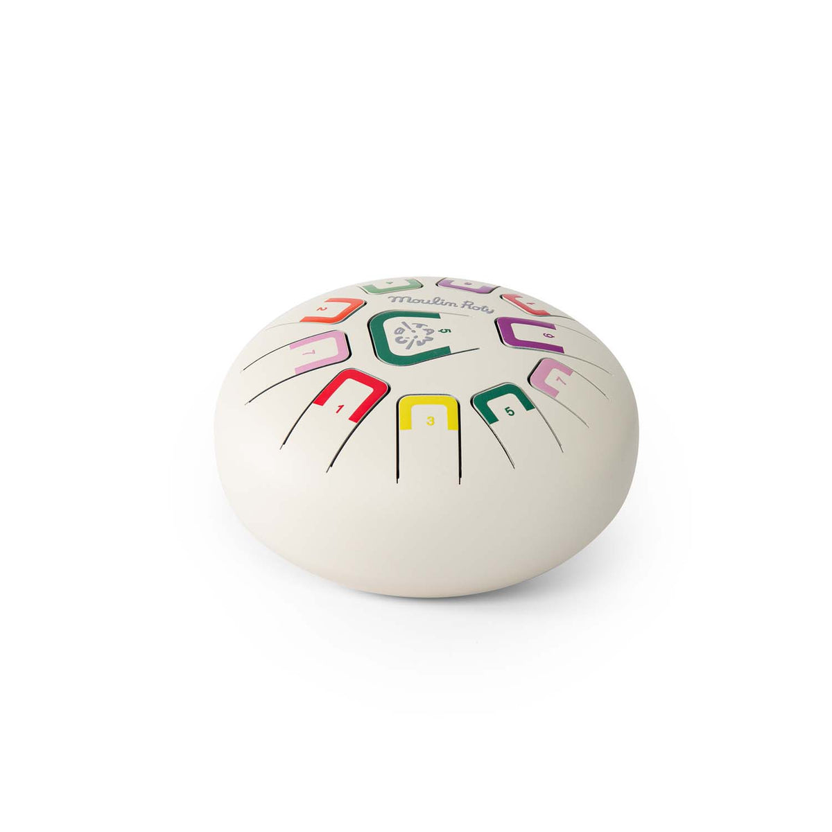 Moulin Roty tongue drum - white